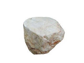 Natural rock, stone isolated on white background.
