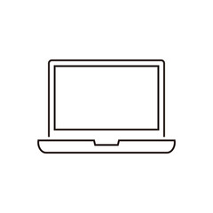 laptop icon vector symbol illustration 