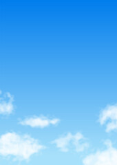 青空と雲のベクター素材