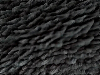 wavy 3d textured surface. relief 3d micro texture of gray surface. rough enlarged surface texture