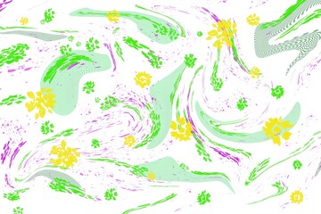 An elegant abstract background on the theme of spring fantasies.