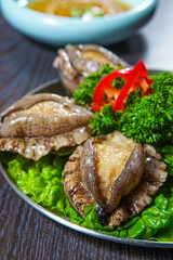 Hot Pot Ingredients, a Dish of Abalone