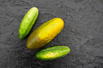 cucumbers, cucumber, food, garden, texture, background, place for text