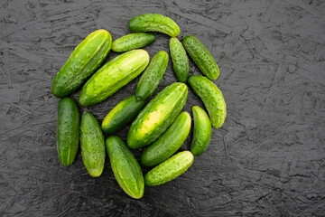 cucumbers, cucumber, food, garden, texture, background, place for text