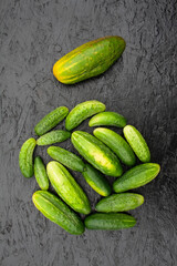cucumbers, cucumber, food, garden, texture, background, place for text