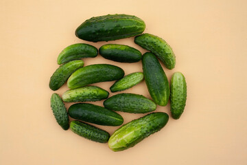 cucumbers, cucumber, food, garden, texture, background, place for text