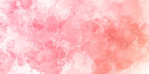 abstract watercolor background with Grunge paint light pink watercolour background on white paper texture. Abstract soft magenta shades aquarelle illustration. Watercolor canvas for creative design.