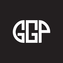 GGP letter logo design on black background. GGP creative initials letter logo concept. GGP letter design.