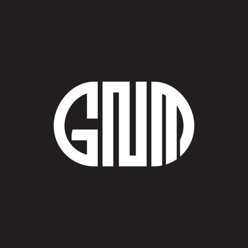 GNM letter logo design on black background. GNM creative initials letter logo concept. GNM letter design.