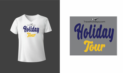 Holiday travel T-shirts design