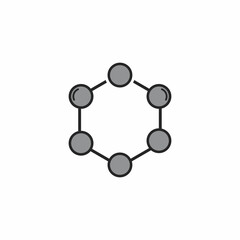 Molecule symbol logo template vector illustration design