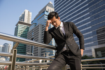 Asian Businessman Outdoors