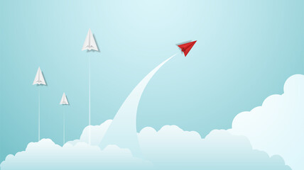 Business start up concept, startup business project, financial planning concept with rocket launch vector illustration,.