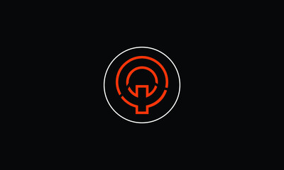 Alphabet letter icon logo Q