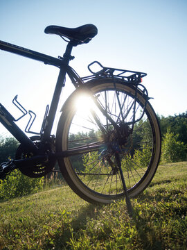 Fahrrad bei Sonnenschein
