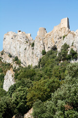 Fototapeta na wymiar Pyrepertuse castle
