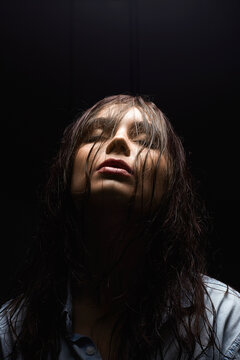 Beautiful Girl with wet hair