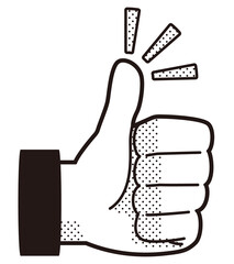 グッド　いいね！コミック風