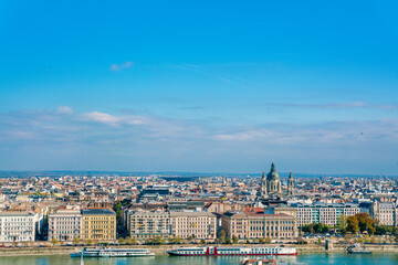 Hungary, budapest. Wonderful view of the european city, gothic architecture, parliament wonderful view of the architecture.