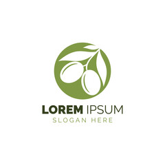 Olive logo template vector illustration design