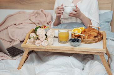 Obraz na płótnie Canvas Breakfast in bed