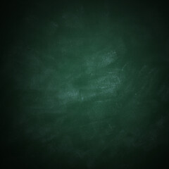 Dirty green chalkboard as background. Vignette effect