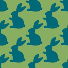 Kids seamless rabbits pattern for fabrics and textiles and packaging and gifts and cards and linens