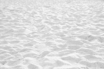 Closeup view of sandy beach as background