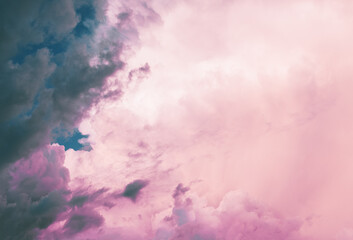 pink clouds, sky background