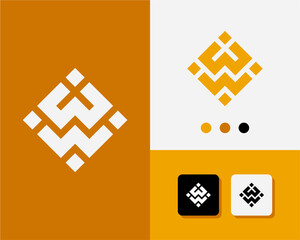 Letter W W logo design. creative minimal monochrome monogram symbol. Universal elegant vector emblem. Premium business logotype. Graphic alphabet symbol for corporate identity