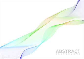 Wave vector element with abstract lines for website, banner and brochure. Wave of lines. Curve flow motion illustration. Modern background design. Lace effect.