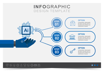 Modern infographic template, presentation business infographic template, business data visualization, icon set