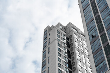 Obraz premium Business skyscraper buildings and sky View.high-rise office buildings in modern city.