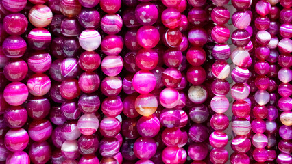 Full frame of colorful gemstones texture. Natural mineral stones close up