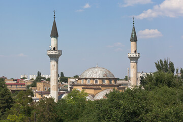Fototapeta na wymiar Mosque Juma-Jami in the city of Evpatoria, Crimea