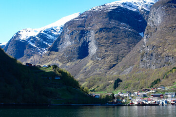 Obraz premium 世界遺産のソグネフィヨルドの風景