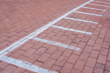 Public Bicycle parking spaces on the streets of modern cities.