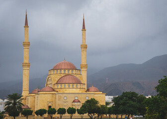 Said Bin Taimoor Mosque in Muscat Sultanate of Oman - obrazy, fototapety, plakaty