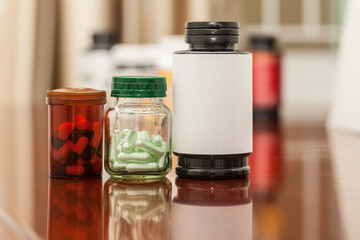 bottles of perfume on white
