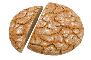 Roggen Vollkornbrot angeschnitten