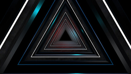 Obraz premium Beautiful Tfigon Tunnel Travel Animation - Futuristic Lights Loop