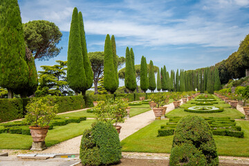 I giardini delle Ville Pontificie a Castel Gandolfo