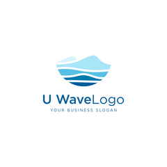 U WAVE LOGO DESIGN VECTOR