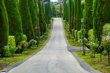 I giardini delle Ville Pontificie a Castel Gandolfo