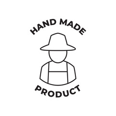 Direct from farmer label icon in black line style icon, style isolated on white background