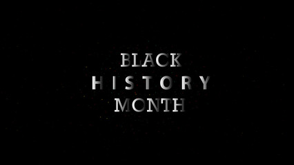 Black History Month banner, poster design vector illustration.