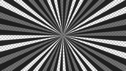 Obraz premium Black comic book transparent background