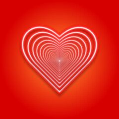 abstract red heart, texture bokeh background	, love romance valentine, Happy Valentine's Day greeting cards