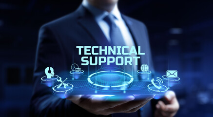 Technical support Customer service Business technology concept.