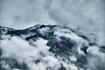 Mountain landscape in the Andes, Peru.